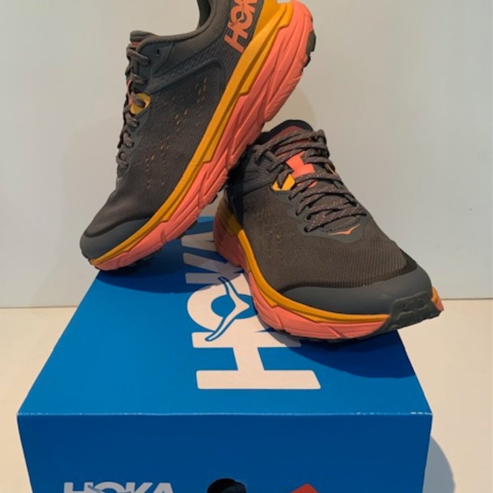 HOKA CHALLENGER ATR 6 Trail/Road Running Shoes Gray Women Size 9.5 Wide